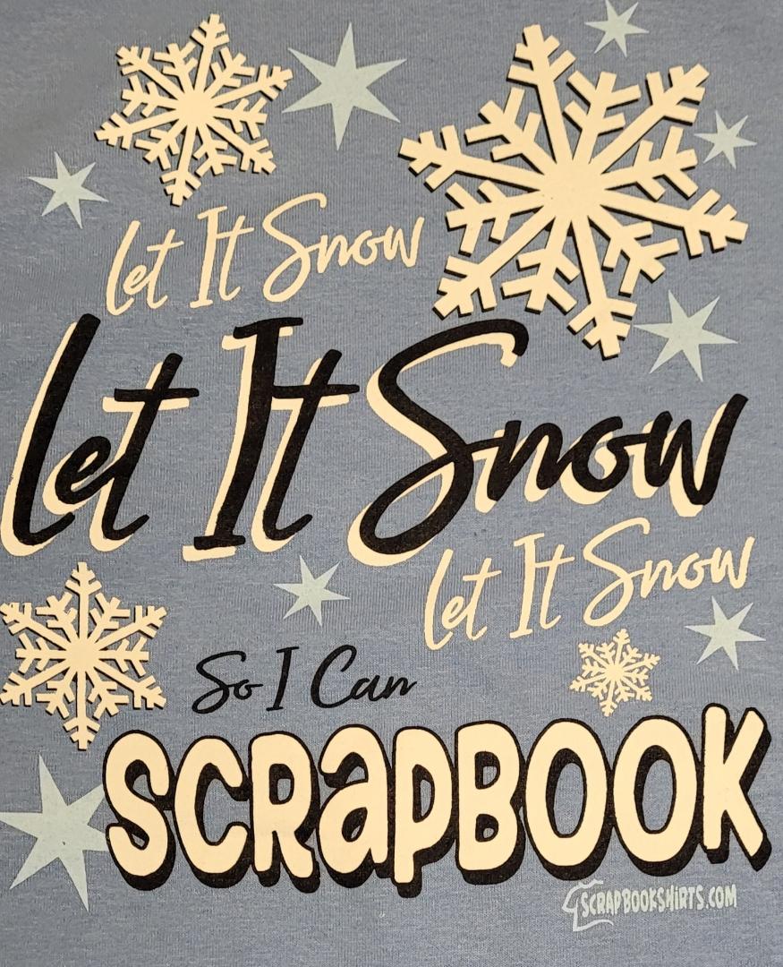 Let it SNOW - Carolina Blue color