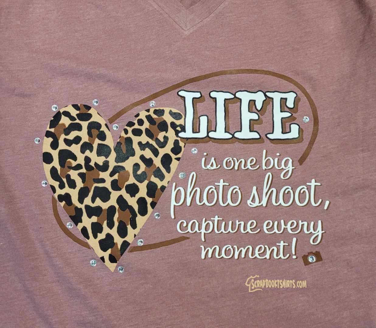 Mauve Cheeta Heart