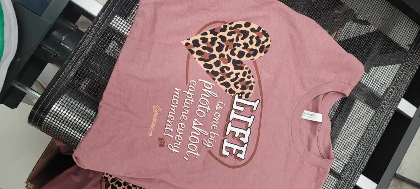 Mauve Cheeta Heart