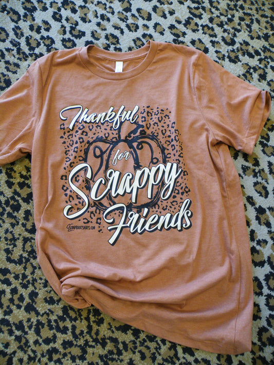 Thankful for Scrappy Friends!  This Autumn color is great to wear all year round!