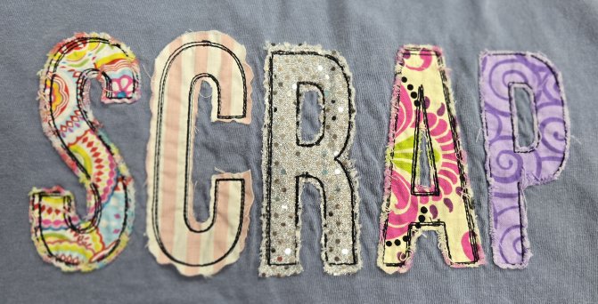 RAGGY- APPLIQUED - SCRAP