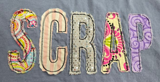 RAGGY- APPLIQUED - SCRAP
